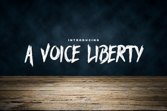 A Voice Liberty Review: A Bold Brushed Display Font