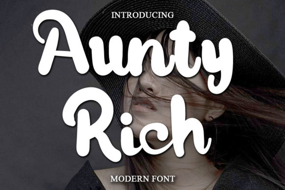 Aunty Rich: A Handwritten Font for Modern Web Design