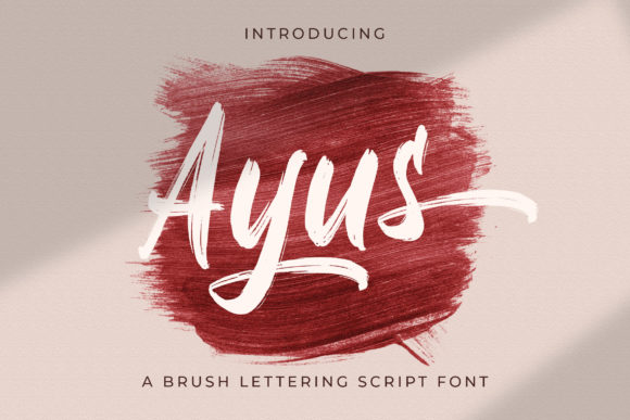Ayus: A Flowing Script Font for Editorial Design
