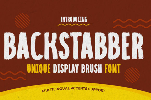 Backstabber Font: A Bold Display Typeface for Branding