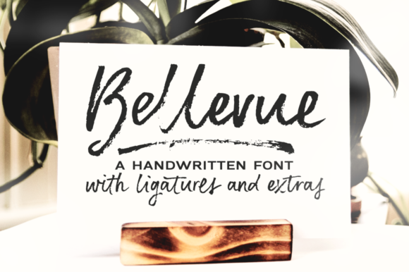 Bellevue Font: A Brushed Script for Authentic Brand Identity