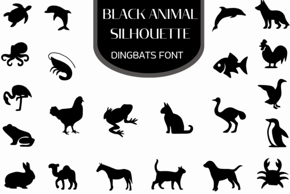 Black Animal Silhouette Font Review for Campaign Design