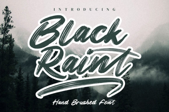 Black Raint: The Bold Handwritten Font for Urban Campaigns