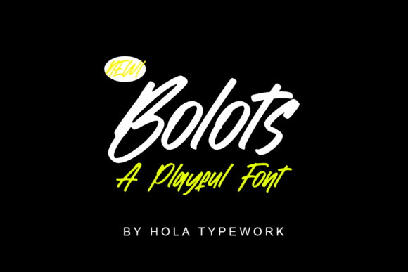 Bolots: A Playful Script Font for Modern Web Design
