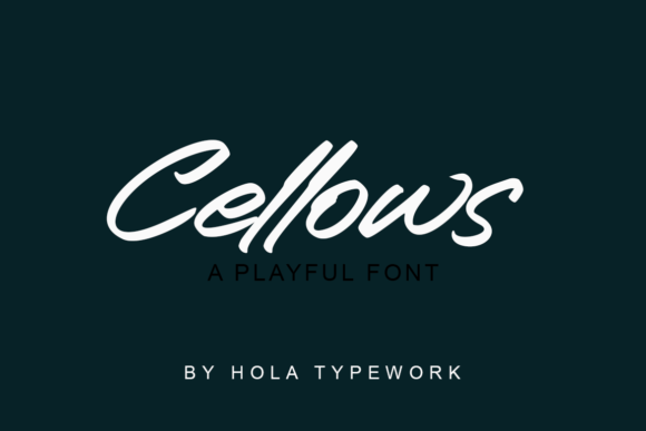 Cellows Font Review: A Neat Brushed Typeface for Branding