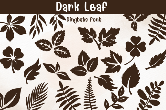 Dark Leaf: A Versatile Dingbats Font for Visual Campaigns