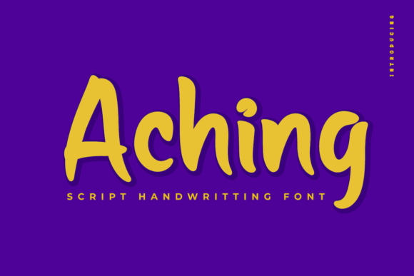 Elevate Your Brand Identity with the Aching Handwritten Font