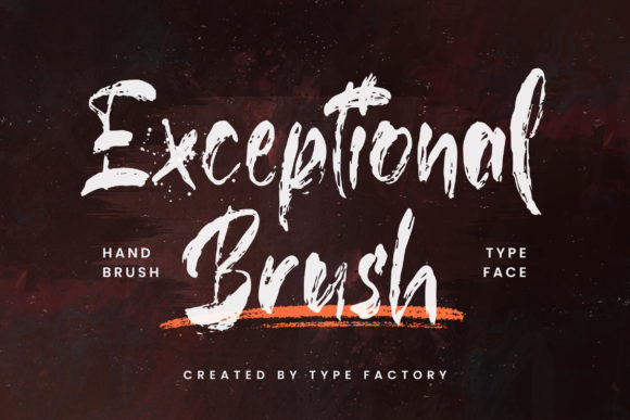 Exceptional Brush: A Dynamic Display Font for Editorial Design