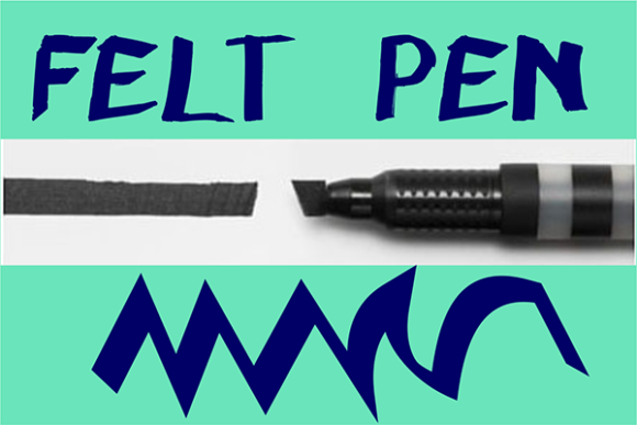 Felt Pen: A Bold Display Font for Modern Web Design
