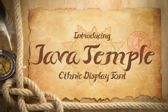 Java Temple: A Handwritten Font for Modern Branding
