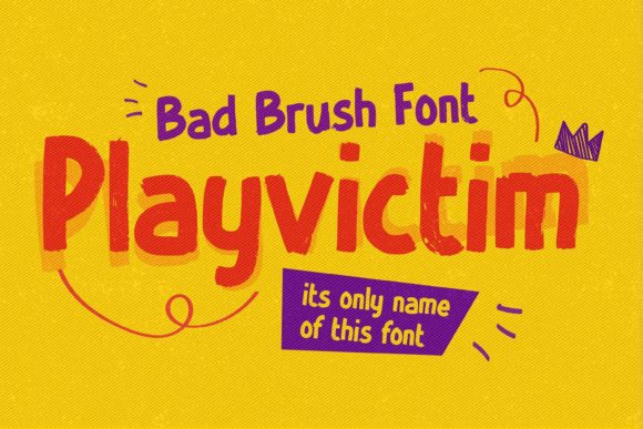 Playvictim: A Bold Display Font for Makers and Sellers