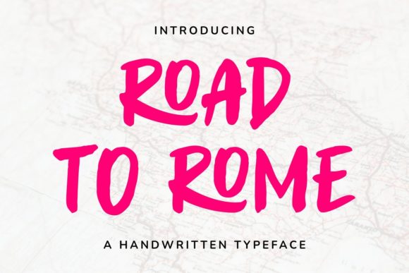 Road to Rome: A Handwritten Font for Polished Branding