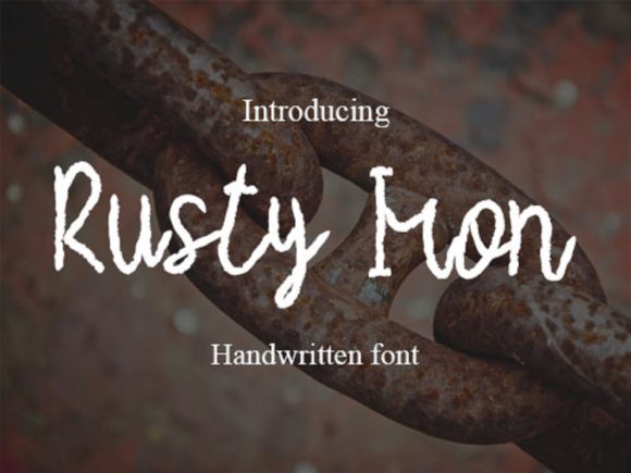 Rusty Iron: The Perfect Handwritten Font for Crafters