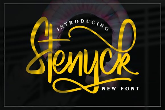 Stenyck: A Brushed Handwritten Font for Editorial Design