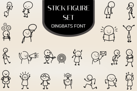 Stick Figure Set: A Playful Typeface for Web Design