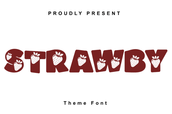 Strawby Font: A Playful Typeface for Handmade Brands