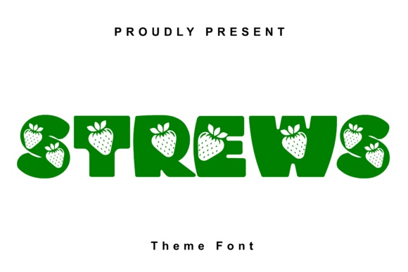 Strews Font: A Whimsical Typeface for Playful Branding