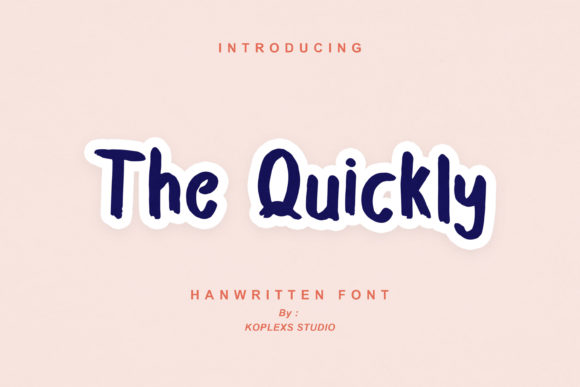 The Quickly Font: A Playful Script for Handmade Brands