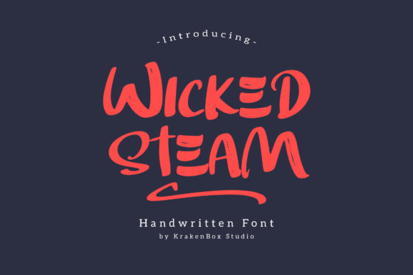 Wicked Steam: A Handwritten Font for Polished Branding